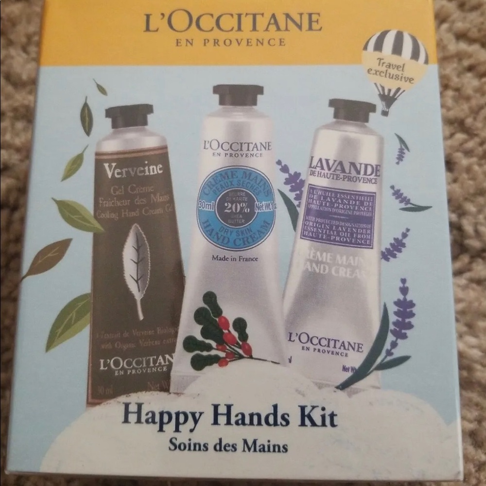Happy Hands Kit L'Occitane for Unisex - 6 Pc Kit 2 x 1oz Shea Butter Hand France